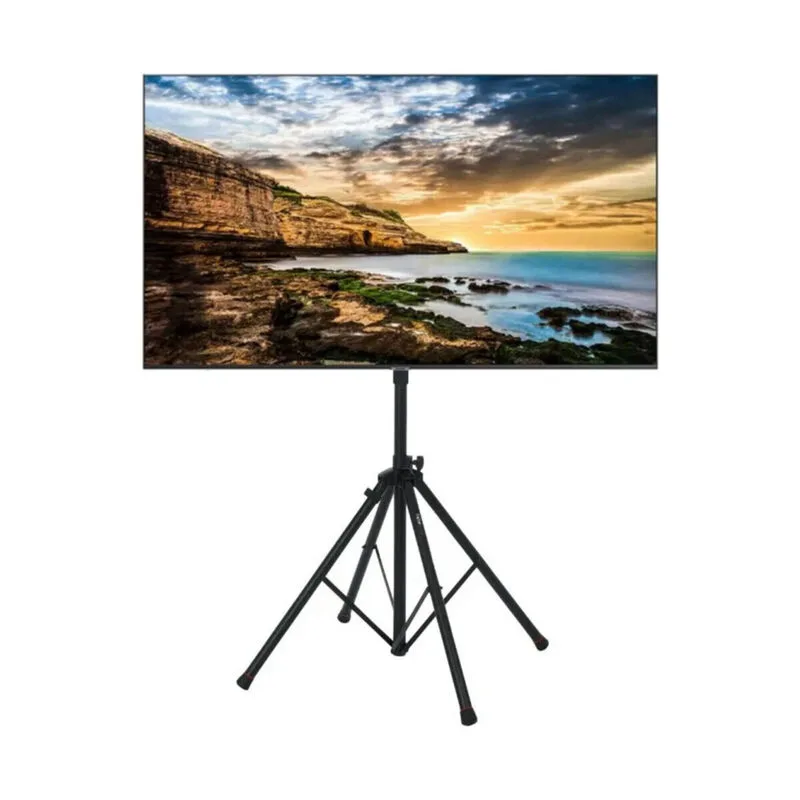 Samsung 65-inch Q70D QLED television on a freestanding tripod TV stand