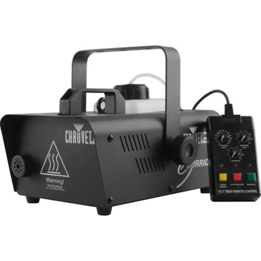 Chauvet DJ Hurricane 1200 fog machine, front three-quarter view