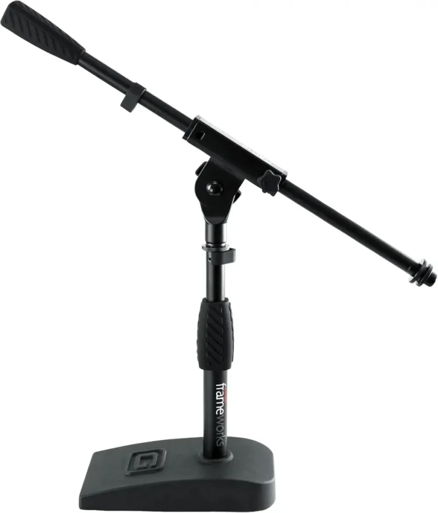 Gator Frameworks GFW-MIC-0821 compact-base mic stand with boom arm